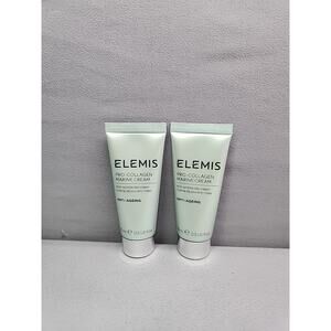 Elemis Pro Collagen Rose Marine Cream x2 Deluxe Travel 0.5oz 15mL Each Sealed